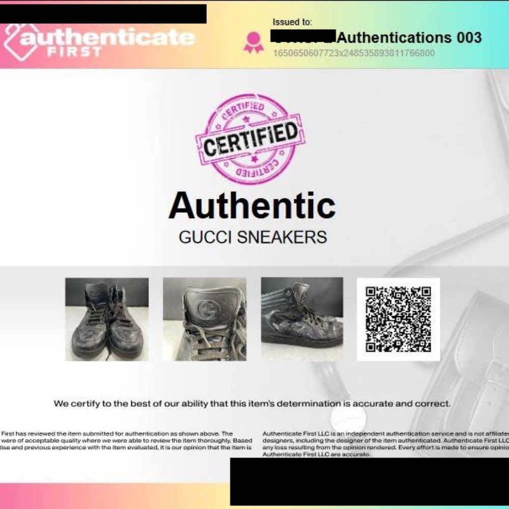 Gucci Authentic Monogram Shoes Size 9.5G - Picture 9 of 10